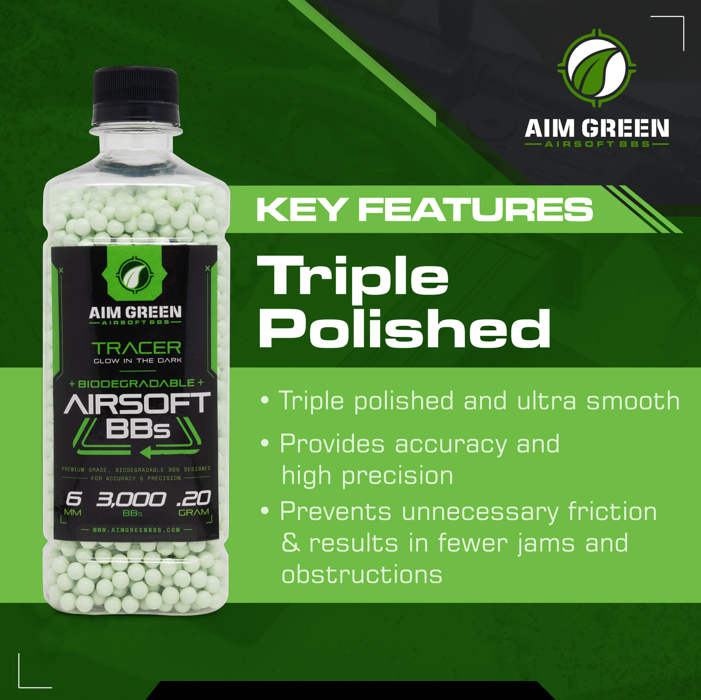 Tracer Biodegradable Airsoft BBs