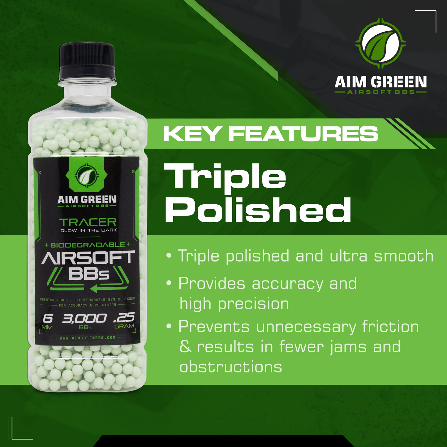 Tracer Biodegradable Airsoft BBs